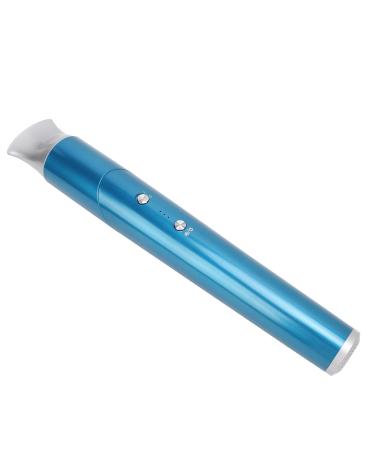 Portable Blow Dryer Cordless Hair Dryer Hot Cold Air Adjustable Rechargeable 57 C Thermostat Foldable for Outdoor Camping (Blue)