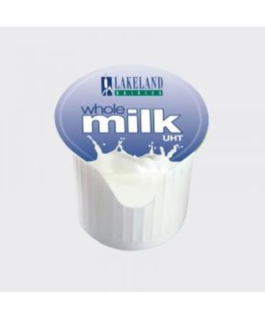 Lakeland Full Fat Milk Pots Long Life Milk Pots (Pack of 120). Individual portions