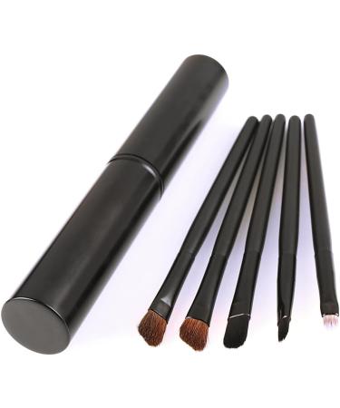 WOONEKY 5pcs Eyeshadow Brush with Case Eyeshadow Brush Kit Cosmetic Tools Blackriflecoffee - Buy Online on SooperMarket.com