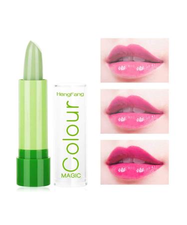 Gireatick 3Pcs Aloe Vera Lipstick - Temperature Changing Moisturizing Lip Gloss & Long-Lasting Lip Plumper Makeup Set - Shop Internationally! - Buy Online on SooperMarket.com