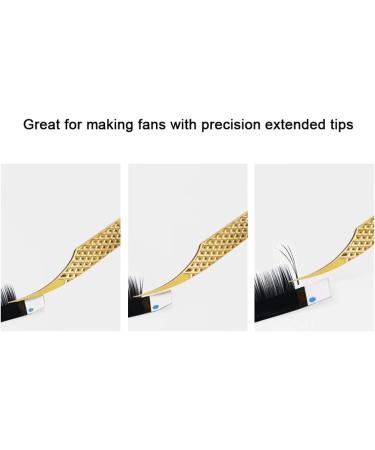 DASSEN Gold Lash Extension Tweezers - Precision Thin Tips for Mega Volume Lash Extensions - Buy Online on SooperMarket.com