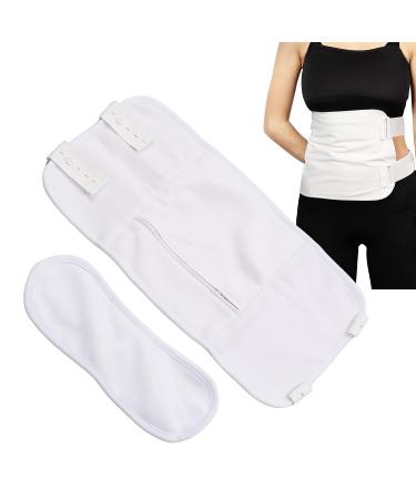 Buy Organic White Castor Oil Wrap Pack for Waist & Neck - Reusable Adjustable Promotes Relaxation & Digestion - International Shipping Available - Buy Online on SooperMarket.com