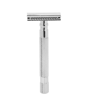 Premium Silver Manual Safety Razor for Men | Exquisite Craftsmanship | International Shipping Available - Buy Online on SooperMarket.com
