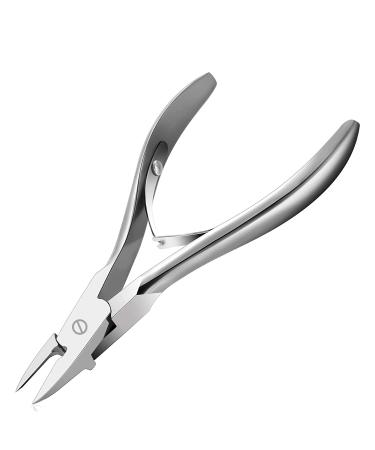 Heavy Duty Toenail Clipper- Nail Scissors for Thick Ingrown Nails Nippers Cuticle Remover Scissors Cutters- Stainless Steel Chiropody Tools for Large & False Nails.