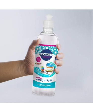 Ecozone Sensitive Washing Up Liquid 500ml - Gentle Formula (Pack of 1) - Buy Online on SooperMarket.com