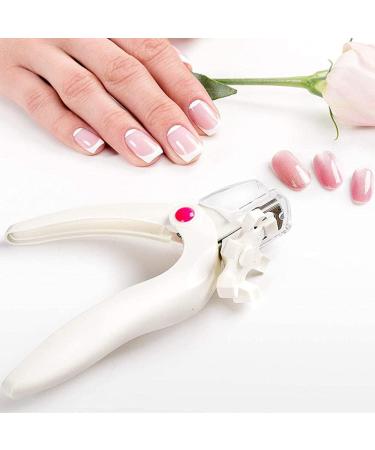 JZF Acrylic Nail Clipper Professional Adjustable Stainless Steel Artificial Nail Clipper Gel False Nails Tips Cutter for Nail Art Manicure Tool (White) - Buy Online on SooperMarket.com