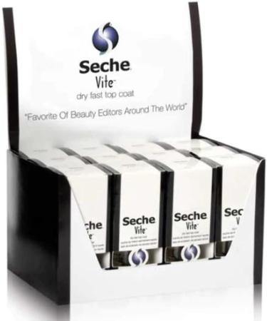 Seche Vite Dry Fast Top Coat Display Case Set 12 Pieces 2.7 Pounds - Buy Online on SooperMarket.com