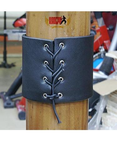 Wing Chun Wooden Dummy Punch Pad | Kung Fu Training Boxing Kick Pad - Black - Buy Online on SooperMarket.com