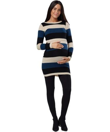 Zeta Ville Maternity Nursing Knitted Tunic Crew Neck Cut Out 453 Beige - Size 8-10 - Buy Online on SooperMarket.com