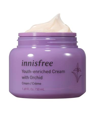 Innisfree Orchid Youth Enriched Cream Hyaluronic Acid Face Moisturizer 1.69 Fl Oz - Hydrating Anti-Aging Facial Cream - Buy Online on SooperMarket.com