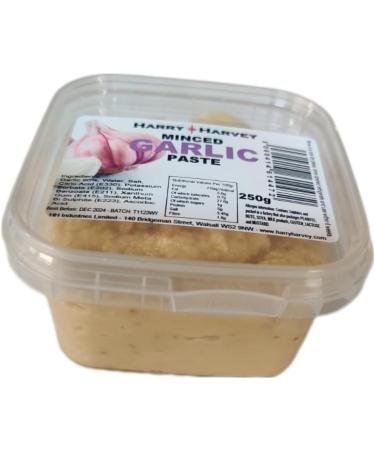 Harry Harvey Minced Garlic Paste 250g - Ready-to-Use Crushed Puree - Buy Online on SooperMarket.com