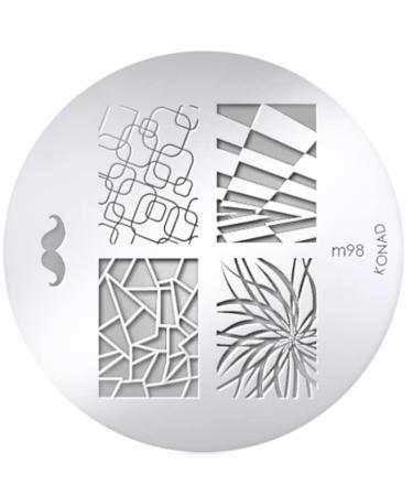 Konad stencil stamping stamping stencil M98