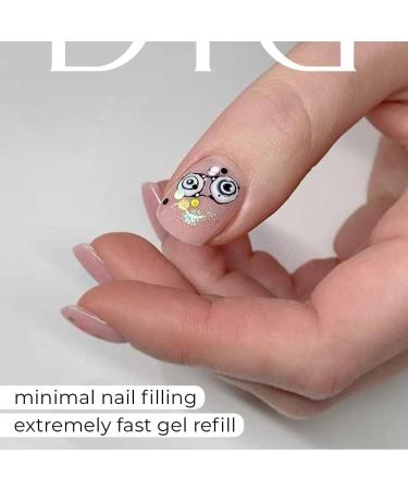 Didier Lab Premium Pink Glass Builder Gel 10ml - Nail Extension & Strengthener - LED UV Gel for Repair & Hardening - Buy Online on SooperMarket.com