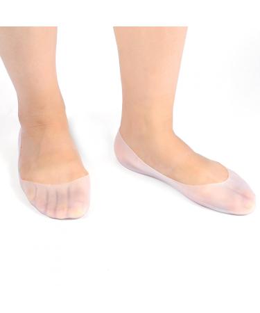 Kuuleyn Silicone Foot Socks 1 Pair Reusable Full Length Silicone Moisture Socks(S)