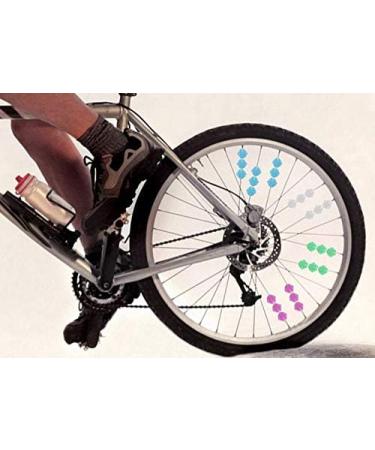 Luminous Bike Spoke Clips - 36Pcs Assorted Colors Bicycle Wheel Beads Kit for Boys and Girls - Buy Online on SooperMarket.com