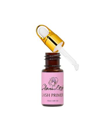 Lash Primer for Eyelash Extensions 10ML Eyelash Primer for Semi Permanent Eyelash Extensions Pre-Treatment Removes Proteins and Oils Increase Glue Bonding Retention with Dropper