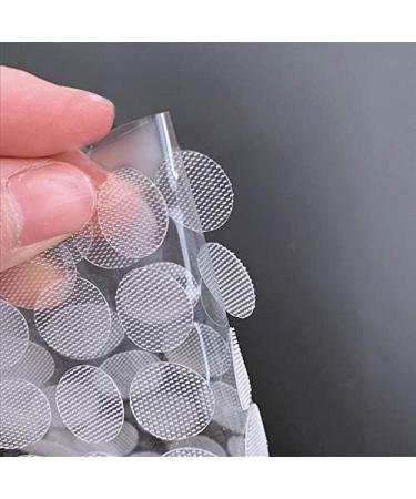 Vkey 700pcs (350pairs) 1.5cm Diameter Transparent Sticky Back Thin Clear Dots with Adhesive Hook & Loop Coins Tapes - Buy Online on SooperMarket.com