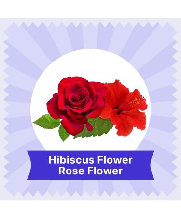 BLUE TEA - Hibiscus Rose Herbal Tea - 60 Tea Bags || CAFFEINE FREE || Hibiscus + Rose | Christmas Tea Gifts | Vegan - Gluten Free - Non-GMO | Eco-Conscious Ziplock Pouch - Buy Online on SooperMarket.com