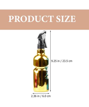 Amosfun Hair Salon Spray Bottle Barbershop Spray Bottle Refillable Spray Bottle Hairdressing Spray Bottle Travel Sprayer Container Makeup Spray Bottle Fine Mist Dispenser Plastic 23.5x6cm Golden - Buy Online on SooperMarket.com