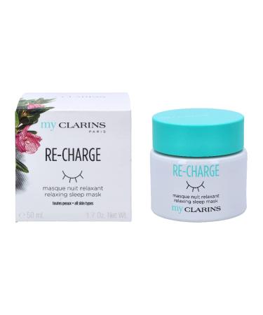Clarins Re-Charge Relax Sleeping Mask | Hydrating Night Cream & Overnight Mask | Skin Recharge & Rosy Glow | Vegan | 1.7 Oz - Buy Online on SooperMarket.com