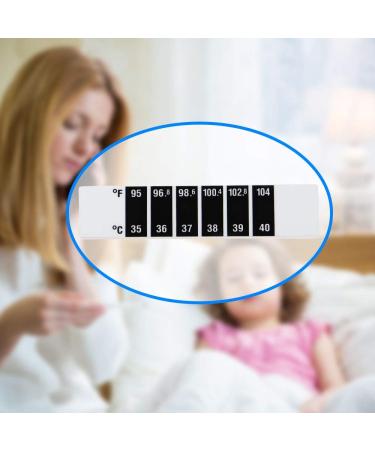 Forehead Thermometer Temperature Indicator Forehead Strip with Protective Case - The Easiest Temperature Thermometer to Use - Buy Online on SooperMarket.com