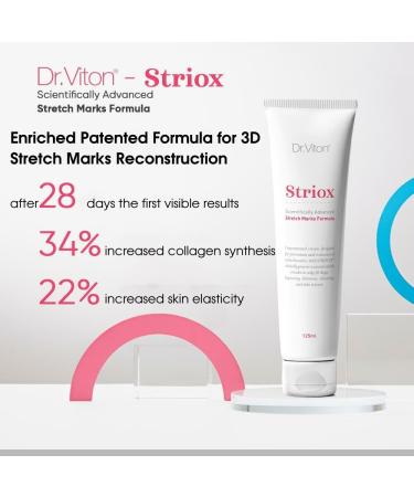 STRIOX Advanced Stretch Marks Cream 4.23 Fl. Oz - Reduce & Prevent Stretch Marks | Buy Internationally - Buy Online on SooperMarket.com