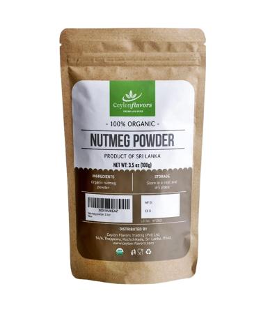 Nutmeg (Ground) Powder - 100g (3.5oz) 100% Natural Premium Grade