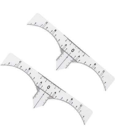 PLAFOPE Scale Ruler 10pcs Set Makeup Stickers Eyebrow Ruler for Microblading Makeup Ruler Eyebrow Stickers Make up - Buy Online on SooperMarket.com