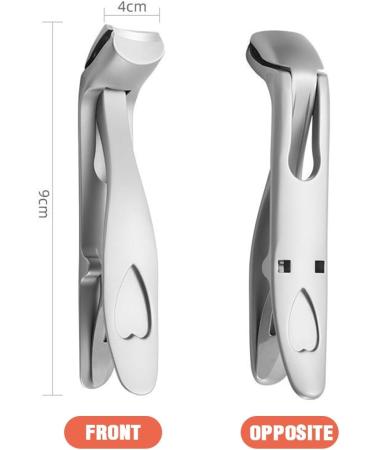 INGJIA Ergonomic Nail Clippers for Seniors - Ergonomic Nail Clippers for Thick Nails Premium Steel Nail Scissors with Collection Container for Men and Women - Buy Online on SooperMarket.com