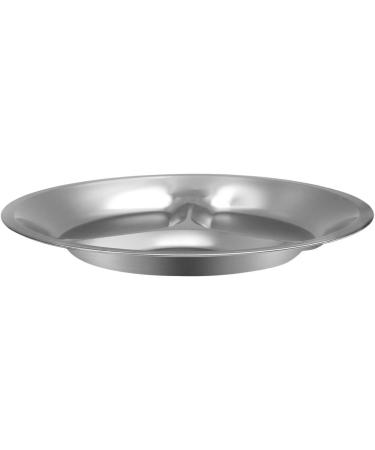 Bisgear 10.25 Stainless Steel Divided Plates Pack of 4 - BPA Free Sectioned Plates for Camping - Lightweight with Mesh Travel Bag - Buy Online on SooperMarket.com