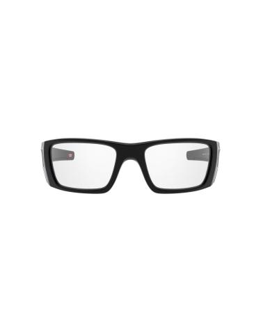 Oakley Men's OO9096 Fuel Cell Wrap Sunglasses Polished Black/Clear