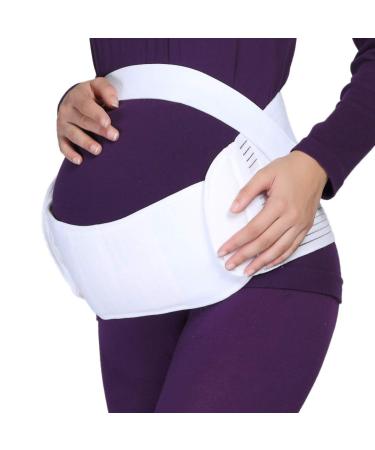 Neotech Care Maternity Pregnancy Support Belt/Brace - Back Abdomen Belly Band (White XL) XL White