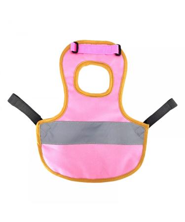 Dongker chicken vest waterproof chicken saddle warning vest for hens pet reflective vest adjustable hen clothes poultry poultry apple for pet protection spring for chicken and duck pink