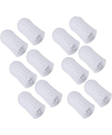 BESPORTBLE Silicone Gel High Heel Protectors - 6 Pairs/12pcs Toe Caps for Running & Protection Tools - White 4.5X2.1 cm - Buy Online on SooperMarket.com