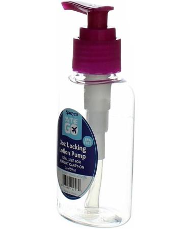 LP-3 3 Oz Locking Lotion Bottle - Assorted Colors for Travel & Home Use | International Shipping Available - Buy Online on SooperMarket.com