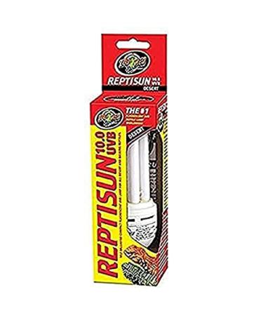 Zoomed Reptisun - Terrarium and reptile lamp 13 Watt 10.0 UVB UVA bulb for reptiles turtles frogs and terrarium plants 1 Count (Pack of 1)