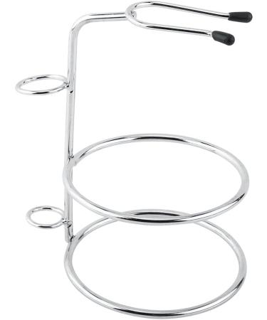 Dekaim Stainless Steel Shaving Brush Stand & Soap Dish Bowl | Manual Razor & Shaving Brush Holder | Premium Silver Shaving Accessories - Buy Online on SooperMarket.com