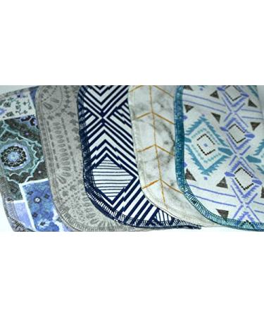 Moroccan Tile Flannel Kids Lunchbox Napkins 8x8 5 Pack - Washable & Reusable - Buy Online on SooperMarket.com