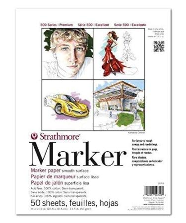 Strathmore (597-14 STR-597-14 50 Sheet Marker Pad  14 by 17  x17  White