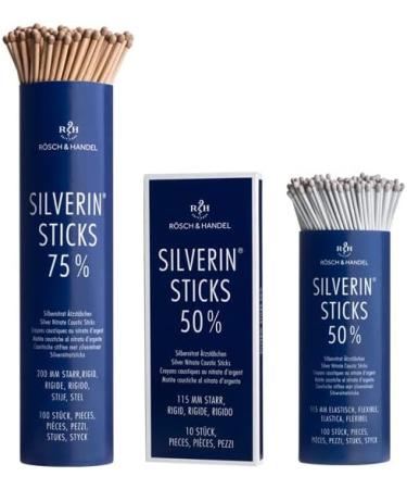 R sch & Handel Silverin Silver Nitrate Etching Sticks | Etching Pen Lapis Sticks 75% (200 mm 10 Pieces) | for Treating Warts and Corns - Buy Online on SooperMarket.com