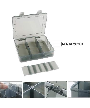9 Grids Plastic Organizer Box with Dividers - Ideal for Jewelry, Crafts, Small Parts - 1 Pack - Buy Online on SooperMarket.com