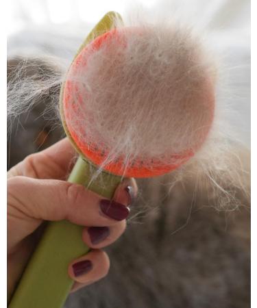 Cat Brush for Long & Short Hair 1-Click Self-Cleaning Tool for Effortless Pet Hair Removal - Buy Online on SooperMarket.com
