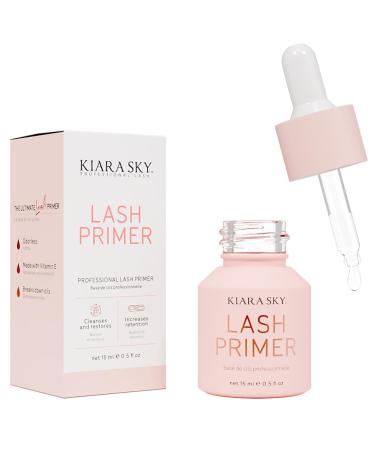 KIARA SKY LASH Lash Primer for Eyelash Extensions with Dropper | Odorless Pre-treatment Infused with Vitamin E | Remove Oils & Proteins | Increase Adhesive Bonding Power | Professional Use Only 15ml Pro Lash Primer