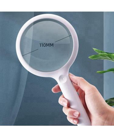 Tovmekdjn Optical Aspheric Magnifying Glass with 20 LED Lights with Light Reading Magnifying Glass Rechargeable - Buy Online on SooperMarket.com