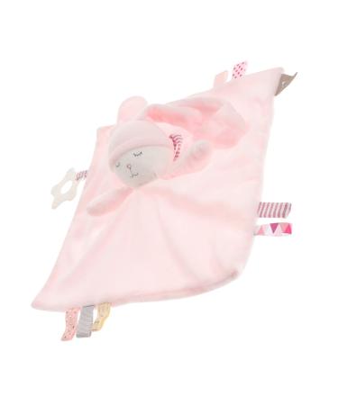 TOYANDONA Comfort Doll Calming Toys for Kids Rabbit Plush Toy Teether Toy Baby Plush Animal Toys Baby Sleeping Soother Baby Sleep Soother Newborn Soother Blanket Newborn Plush Bunny Towel