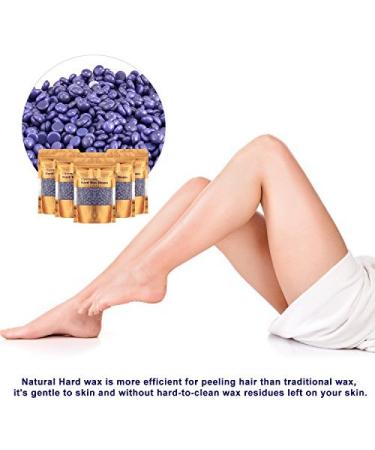 Charmonic 17.5 Oz Hard Body Hair Wax Beans for Men and Women - Lavender Depilatory Wax Beads - 500g/1.1 lb - Buy Online on SooperMarket.com