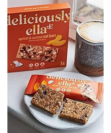 Deliciously Ella Apricot & Coconut Oat Bars - Gluten-Free Vegan Healthy Snack (50g, 16 Bars) - Buy Online on SooperMarket.com