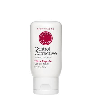 CONTROL CORRECTIVE Ultra Peptide Cream Mask 2.5 Oz - Advanced Peptide Retinol & Lactic Acid Anti Aging Mask Revitalize Collagen & Elastin Production To Smooth Skin Restores Plumpness & Hydration
