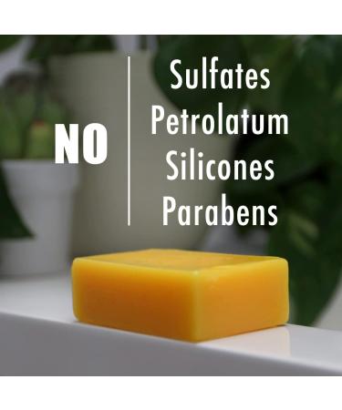 Amphibian Organics Turmeric Soap - All Natural Cleanser for All Skin Types - Gentle Face & Body Wash for Men, Women & Teens - 6 Ingredients - Buy Online on SooperMarket.com