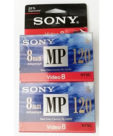 Sony 8mm MP Video Cassette - 120 min (2 Pack)